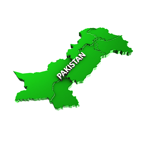 Pakistan 3D map in png