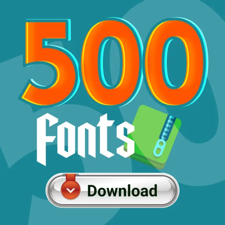 500 urdu fonts in zip