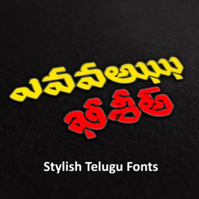 Veenaa Telugu Stylish font