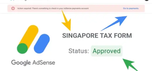 how to add singapore tax form in google adsense