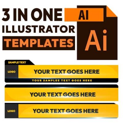 Download Lower Third Vectors Free Illustrator Template