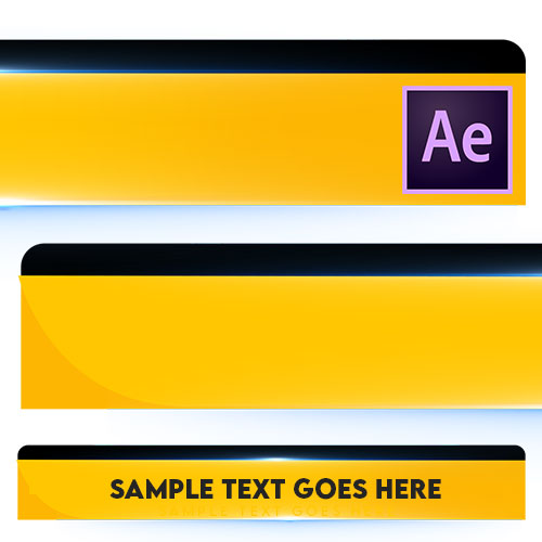 Download Lower Third After Effects Template