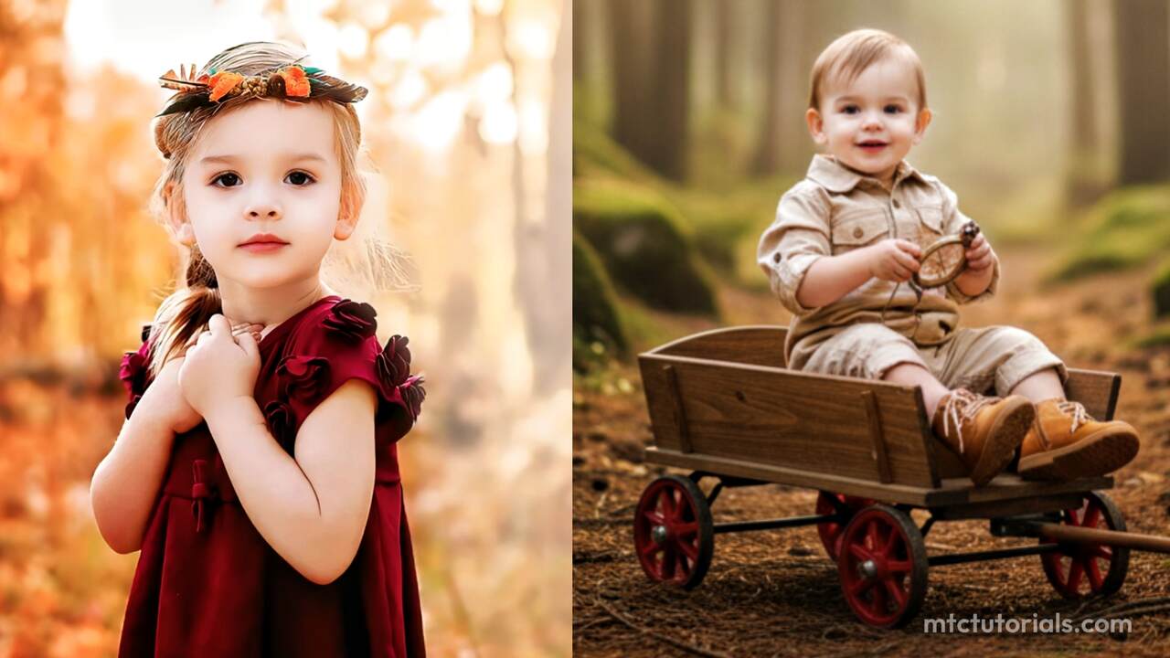 Gemini Prompt for Adorable Baby Explorer in Nature