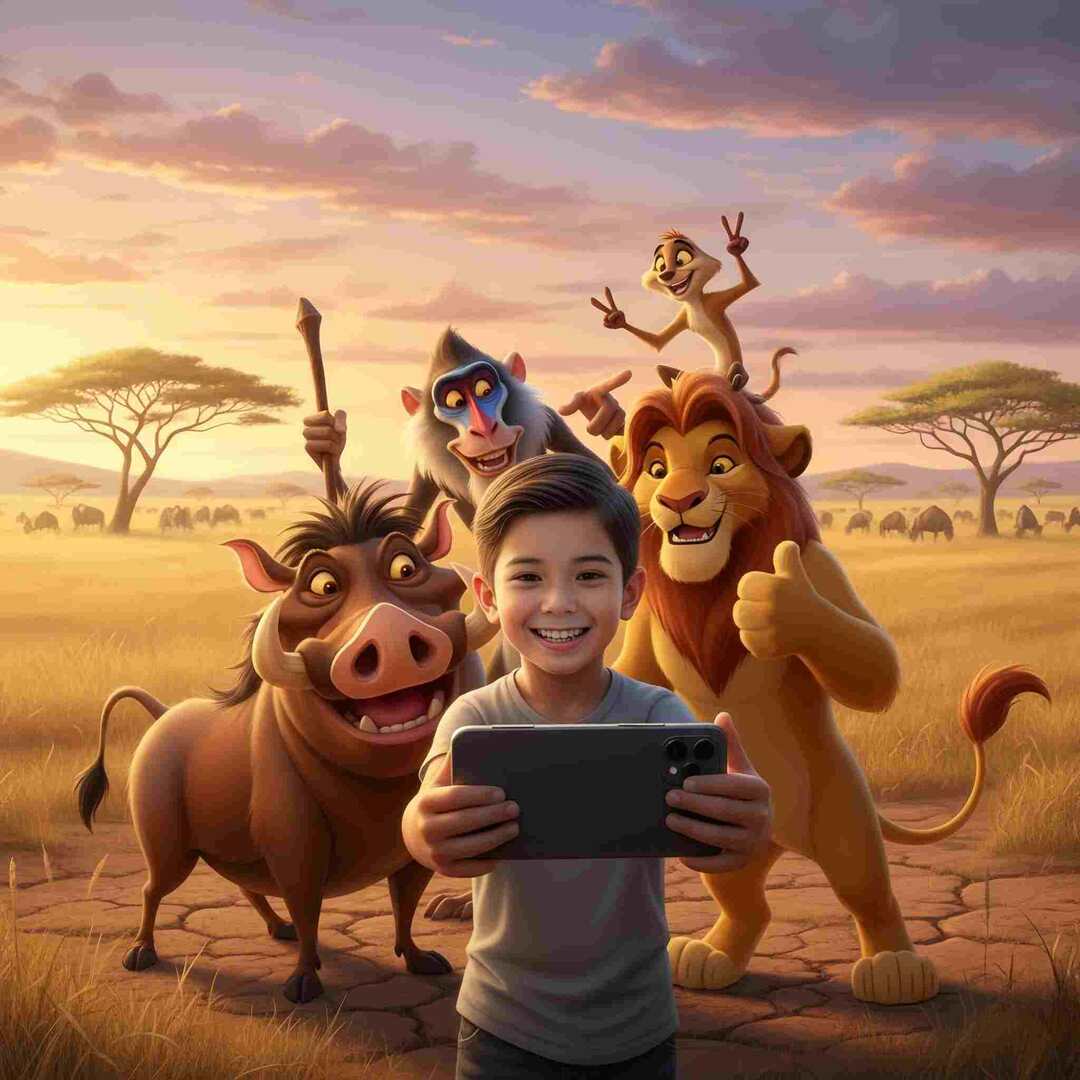 Savannah Selfie Magic: A Nano Banana Prompt for Kids