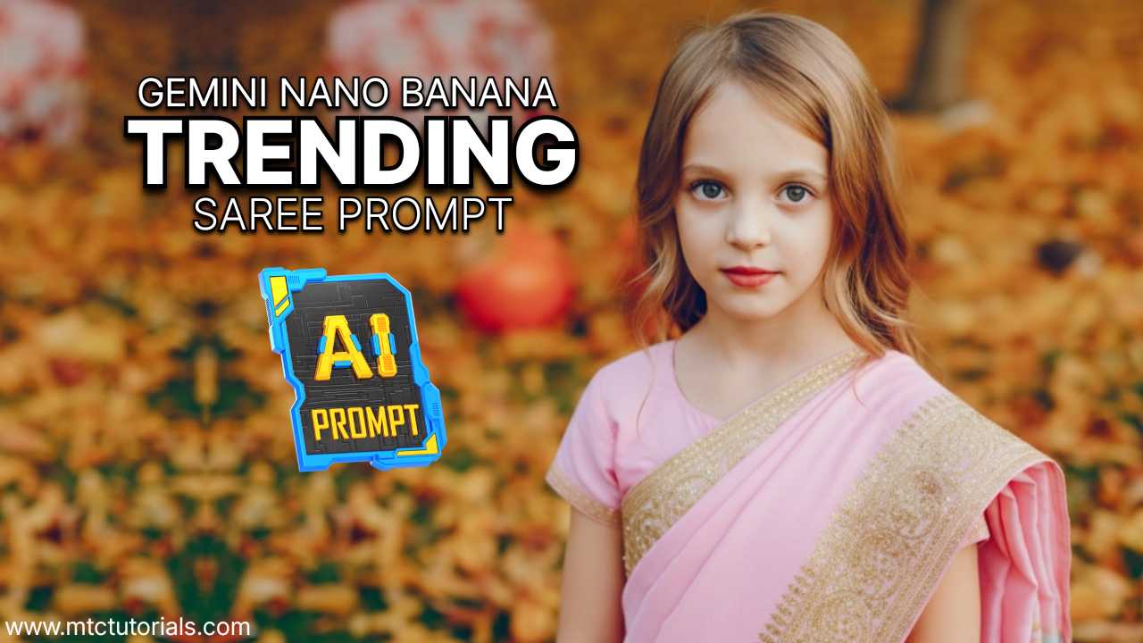 Trending Gemini Nano Banana saree prompt for kids