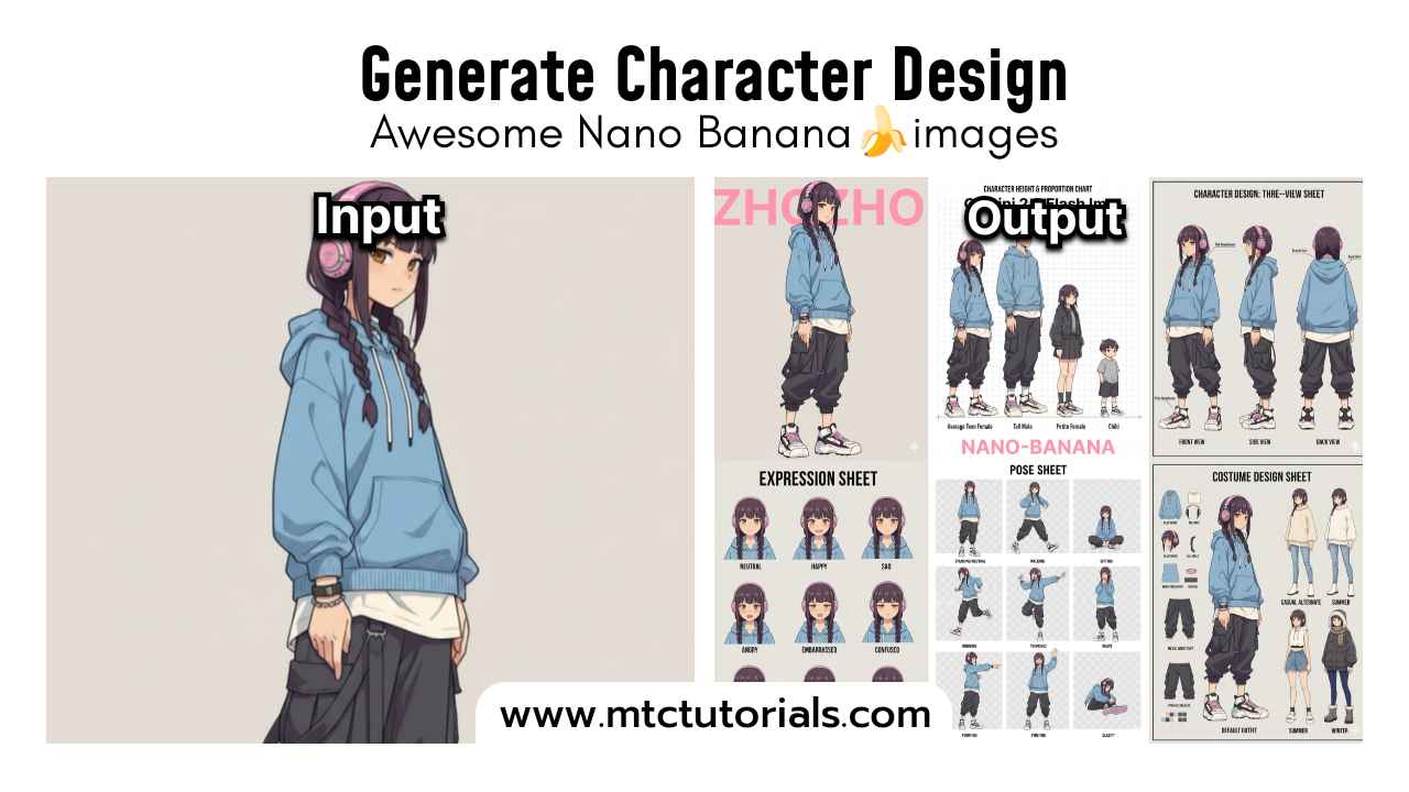 Cute Generate Character Design nano banana prompt