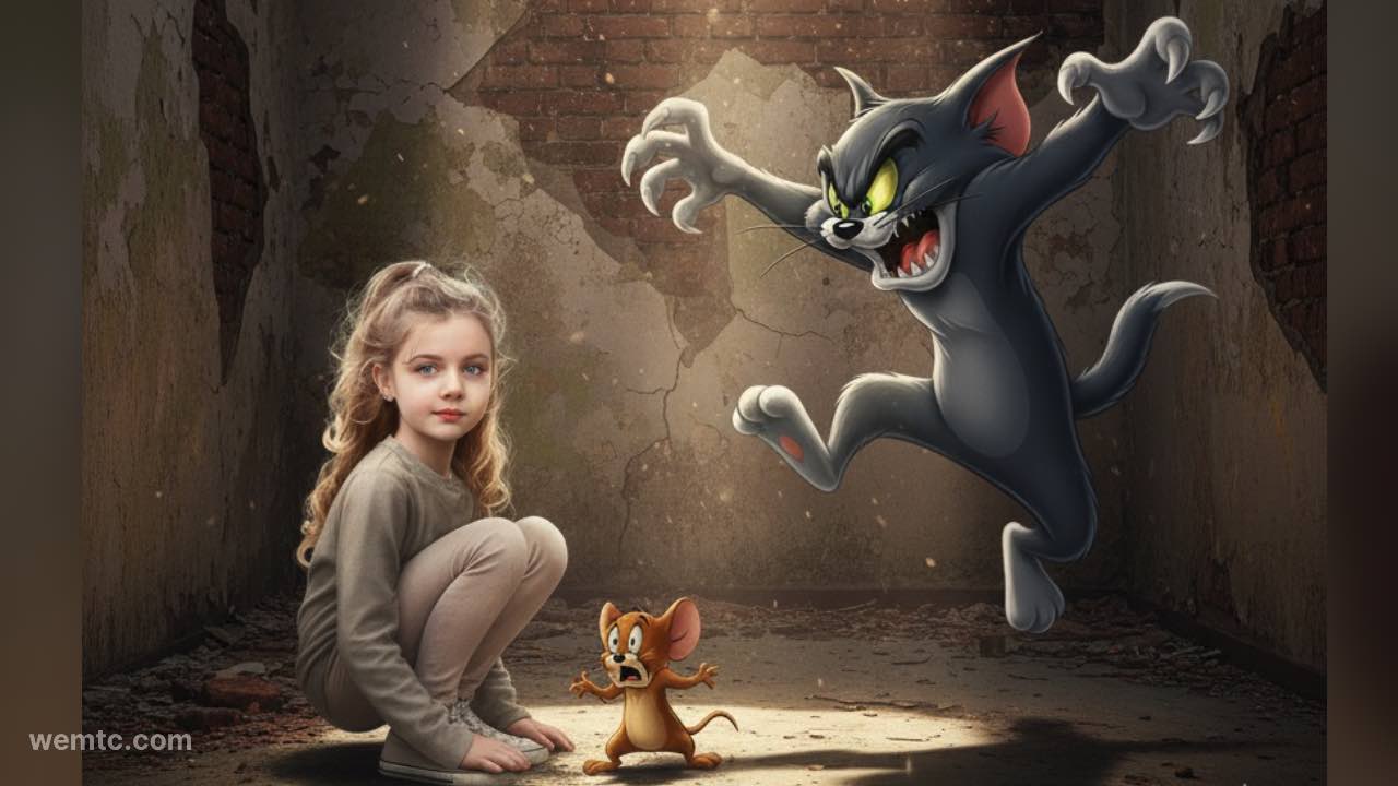 hyper realistic Tom and Jerry artwork