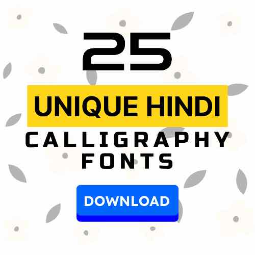 25 Unique Hindi Calligraphy Fonts for Designers