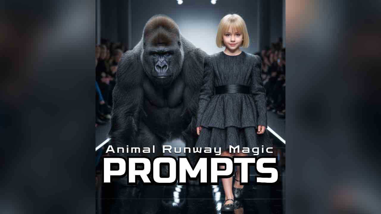Gorilla with kids prompt for kids nano banana mtc