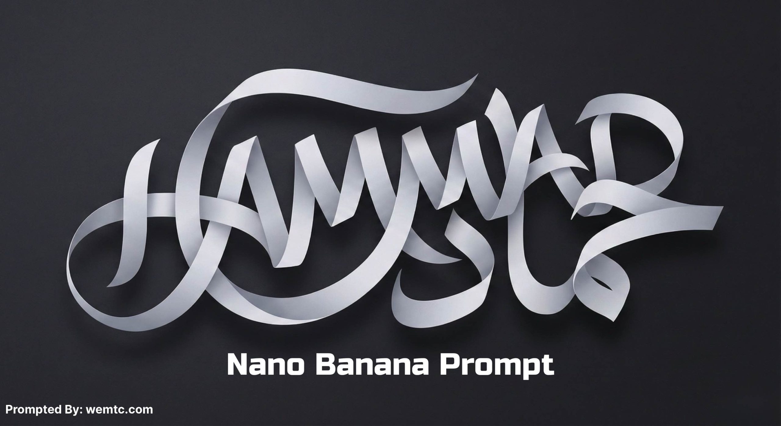 Nano Banana Pro Prompt for 3D Fusion Calligraphy