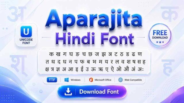 aparajita font download and install guide