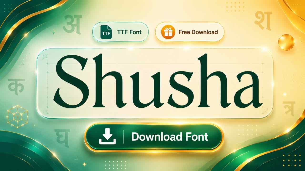 shusha font download and install guide