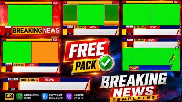 Free Breaking News Green Screen Templates