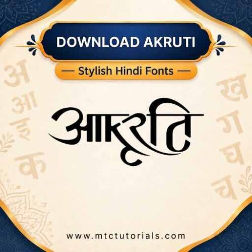 Akruti Hindi Font free download
