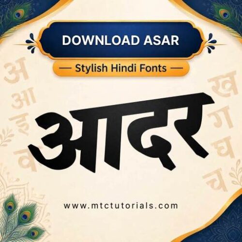 Asar hindi font