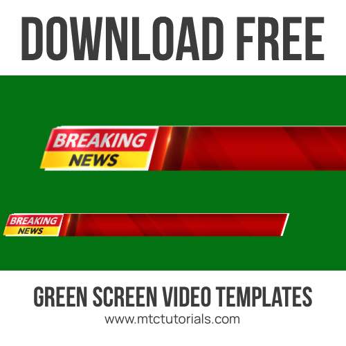 Breaking News Green Screen Lower Third Template