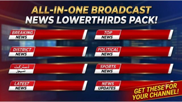 Broadcast News Channel Lower thirds