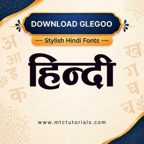 Glegoo hindi fonts