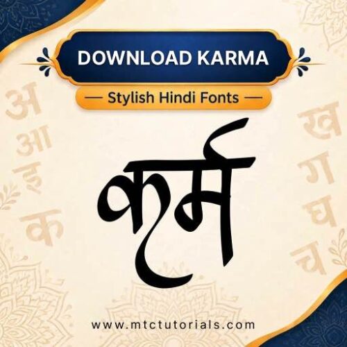 Karma hindi font