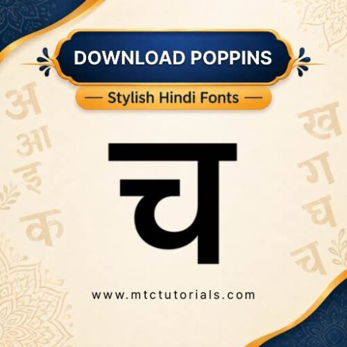 Poppins hindi font