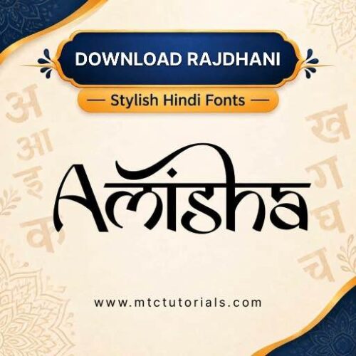 Rajdhani hindi font