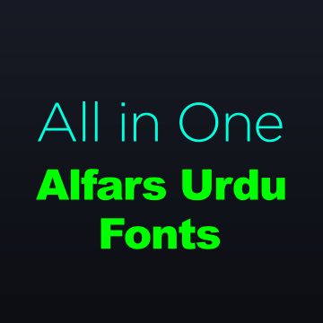 Alfars Urdu Fonts