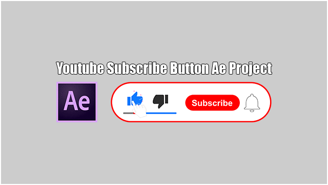 Youtube Subscribe Button and Bell Icon Animation After Effects Template 1 -  MTC TUTORIALS