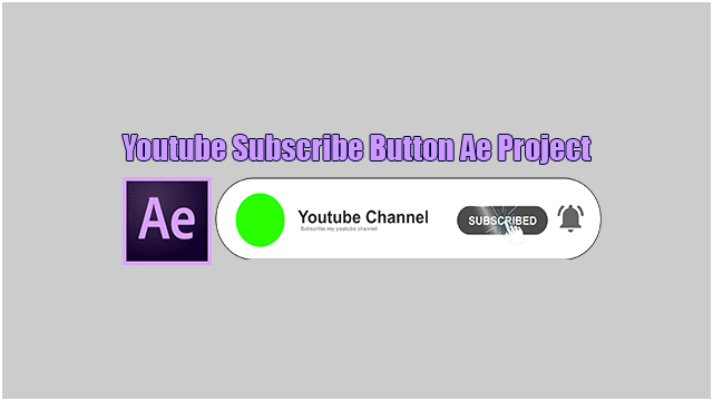 Youtube Subscribe Button and Bell Icon Animation After Effects Template 3 -  MTC TUTORIALS