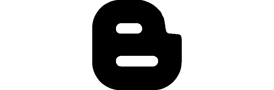 Blogger PNG Icon Black