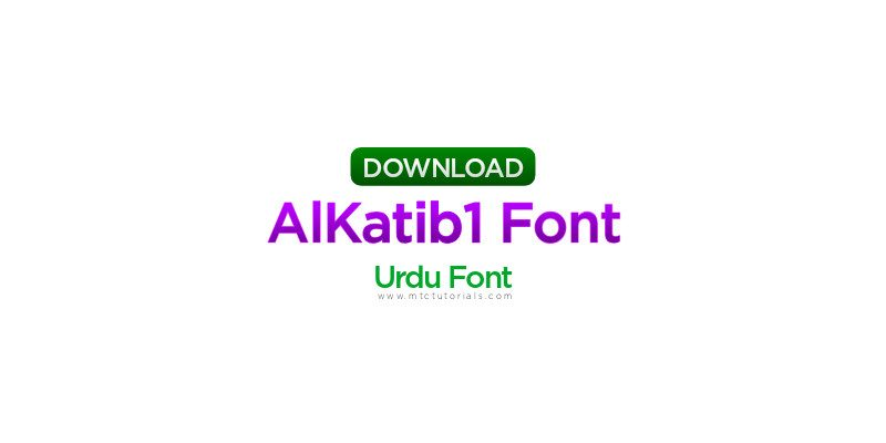 AlKatib Urdu Font