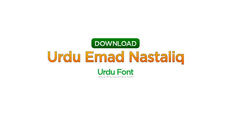 Emad Nastaleeq Urdu Fonts Download