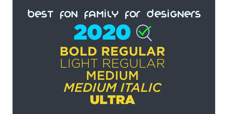 Best font family for Graphics Designers in 2021