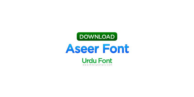 Aseer Unicode Font