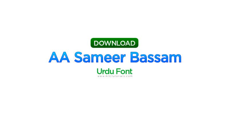 Sameer Bassam Urdu Font