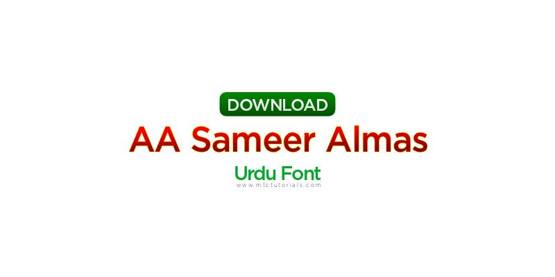 Sameer Almaak Urdu Font