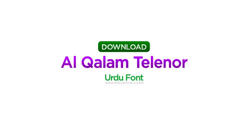 AlQalam Telenor Urdu Font