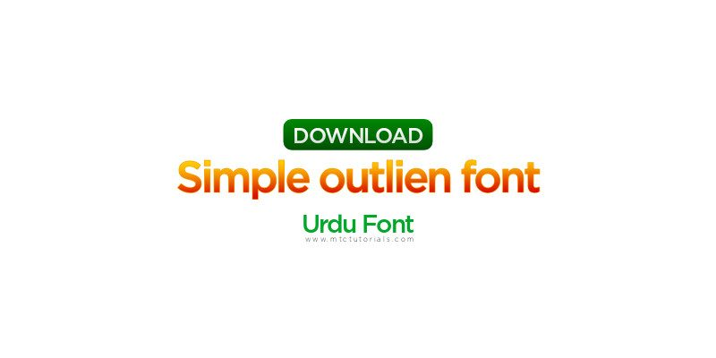 Simple Outline font