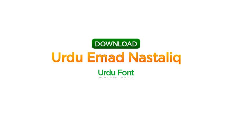 Emad Nastaleeq Urdu Font