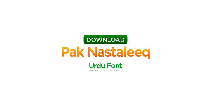 Pak Nastaleeq Urdu Font