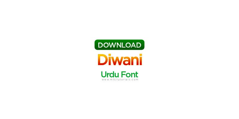 Diwani Outline Shaded Urdu font