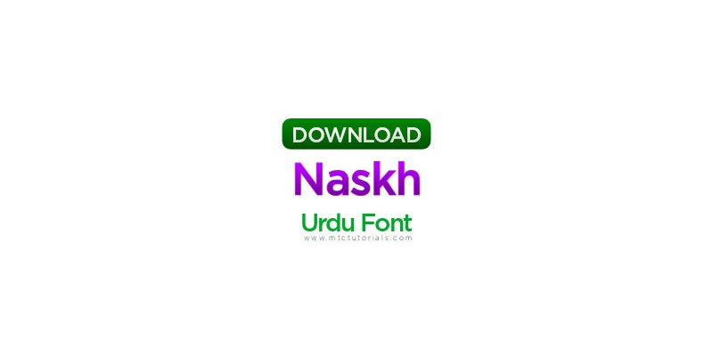 Naskh Regular Urdu Font