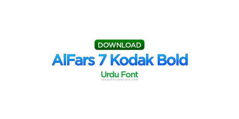 Alfars 7 Kodsk Urdu Font Download